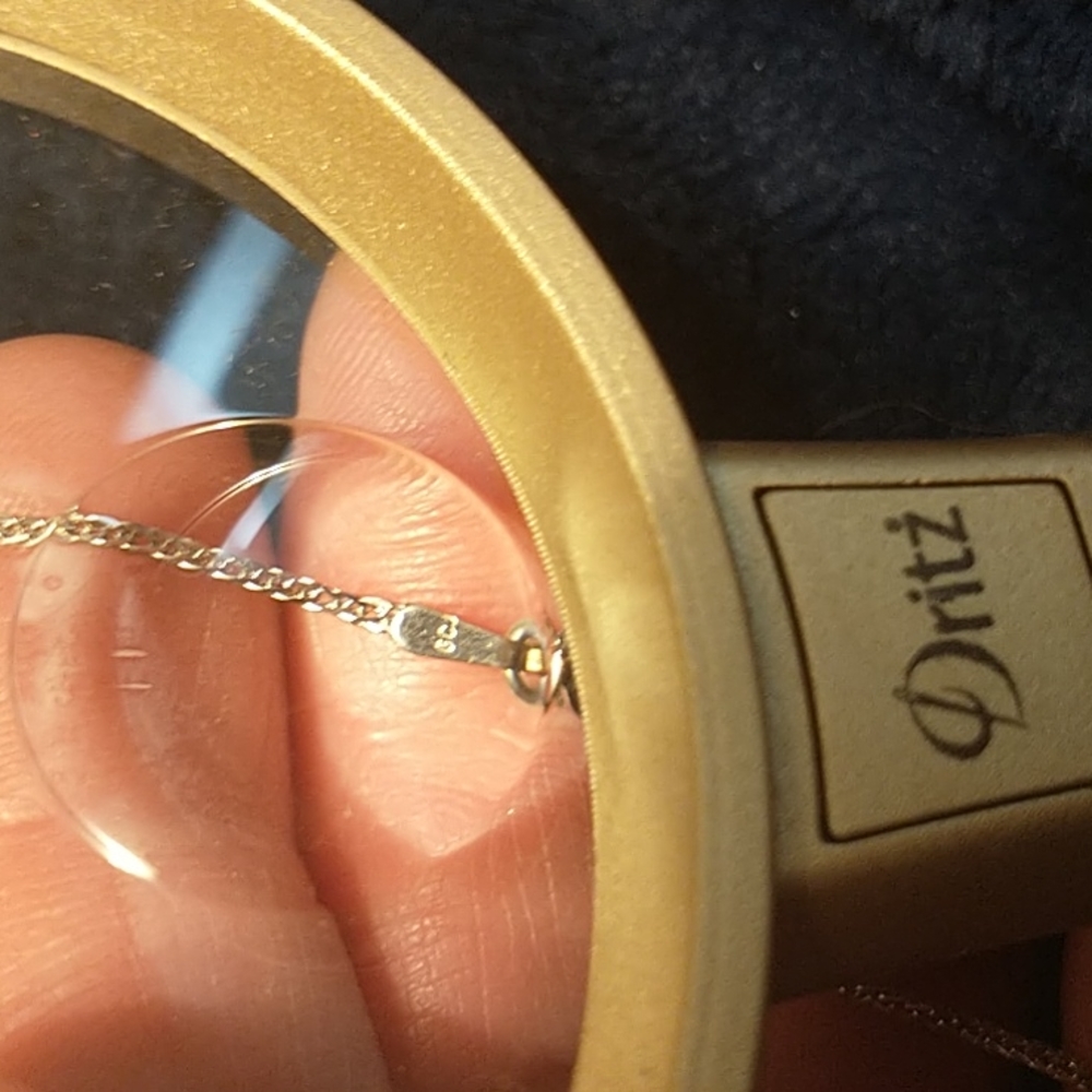 14k Italian white gold solid - Picture 7 of 8